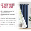 HLC.ME Dakota 100% Blackout Thick Thermal Insulated Energy Efficient Heat Blocking Curtains Grommet Panels, Set of 2 - 3 of 4