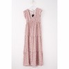 Women Summer Bohemian Floral Casual Wrap Midi Sun Dress - 4 of 4
