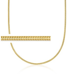 Ross-Simons Italian 2.4mm 18kt Gold Over Sterling Snake-Chain Necklace - 1 of 2