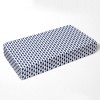 Bacati - Aztec Print Kilim Navy 100 percent Cotton Universal Baby US Standard Crib or Toddler Bed Fitted Sheet - 3 of 4