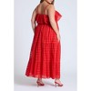 ELOQUII Women's Plus Size Ruffle Bodice Eyelet Maxi Dress - 3 of 3