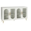 Multipurpose Wood Stand with Storage Cabinet & Adjustable Shelves - Ideal Console for Living Room & Bedroom - 4 of 4