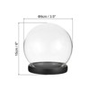 Unique Bargains High Borosilicate Glass Dustproof Decorative Tabletop Display Ball Bell Jar 1 Pcs - 2 of 4