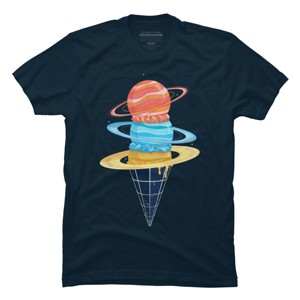 Men's Design By Humans Space-Time Cone-Tinuum By TenkenNoKaiten T-Shirt - 1 of 4