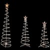 Northlight Set of 3 Clear Lighted Spiral Christmas Trees - 3', 4', and 6' - 2 of 4