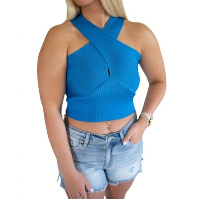 Women's Cross My Heart Tank Top - day + moon