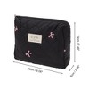 Unique Bargains Handheld Bow Embroidery Makeup Bag 3 Pcs - 3 of 4