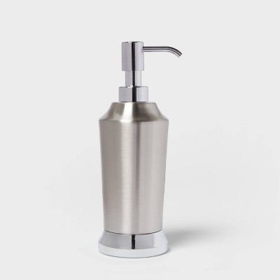 Solid Soap Pump Split Finish Silver - Threshold™