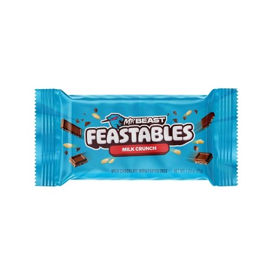 Feastables Mrbeast Candy Bar Milk Chocolate Crunch 60g : Target