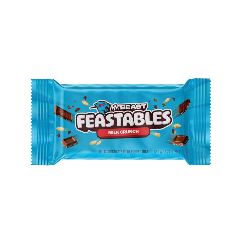 Feastables MrBeast Bar Milk Chocolate Crunch Candy 35g, 1 of 8