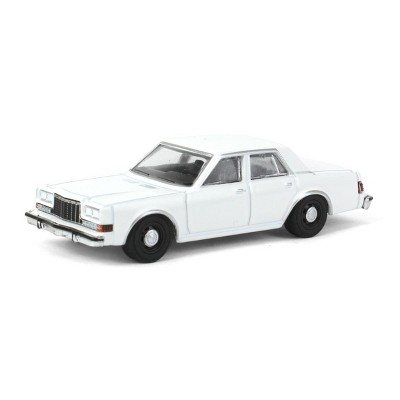 Greenlight Collectibles 1/64 1980-89 Dodge Diplomat, Blank White, Hot Pursuit, GLT43006-BLANK