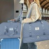 Luupatchy Three-dimensional Diamond Patterned Travel Bag, Dry Wet Separation , for Travel, Fitness Yoga, Weekend Tote Overnight Bag - 4 of 4