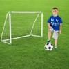Naysaye Sports Nets and Rebounders PVC Tube Soccer Goal with Net Buckles and Ground Nails for Training, White, 71.65"*47.24"*31.5" - 2 of 4