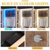 Vlsrka Wall/Door Mounted LED Jewelry Storage Mirror Cabinet - 3 of 4