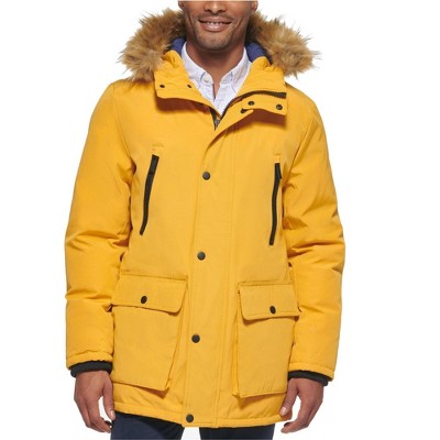 Club Room Mens Faux Fur Jacket Parka Coat