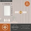 VAXCEL Levitt 2 Light Mid Century Modern Industrial Bathroom Vanity Fixture Clear Glass - 4 of 4