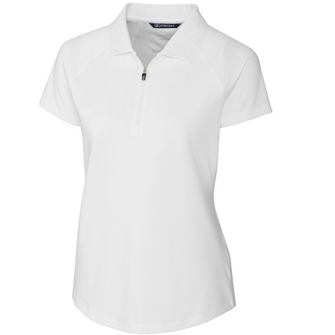 Ladies plain 2024 white polo shirts