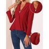 Allegra K Women's Dressy Single Button Business Casual Work Peplum Blazer - 2 of 4