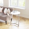 Zuo Barmas Side Table White & Silver - 2 of 4