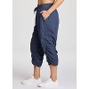 RBX Women's Lightweight Quick Drying Capris Adjustable Leg/Inseam Stretch Woven Workout Hiking Cropped Jogger Pants with Pockets - 4 of 4