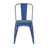 Emma and Oliver Metal Stacking Dining Chairs with Poly Resin Seats for Indoor/Outdoor Use - 3 of 4