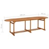 vidaXL Dining Table Various wood shades Solid Acacia Wood - 4 of 4
