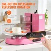 VEVOR Cake Decorating Machine, Cake Cream Spreading Coating Smearing Machine, Low Noise Cake Frosting Machine,Turntable with Adjustable Scraper, Pink - 4 of 4
