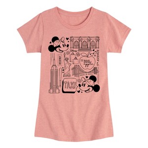 Girls' - Disney - Mickey & Friends Fitted Short Sleeve Graphic T-Shirt - 1 of 4