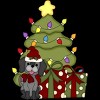 Men's Design By Humans Christmas Doggie By realdealclipart T-Shirt - 2 of 4