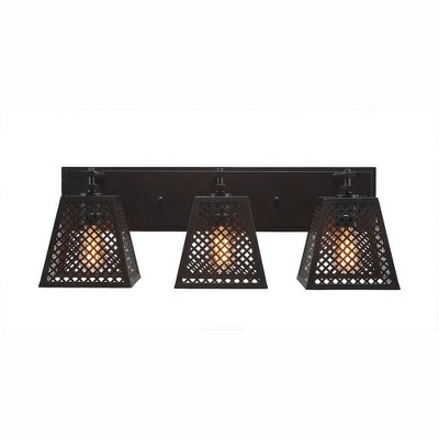 Toltec Lighting Corbello 3 - Light Vanity in  Espresso