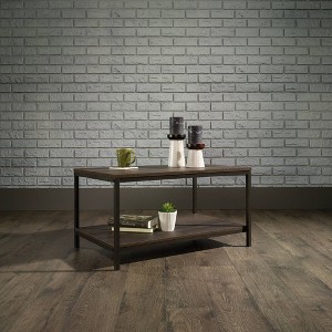 North Avenue Coffee Table Smoked Oak - Sauder: Modern Rectangle, Metal Frame, Wood Laminate Top - 1 of 4