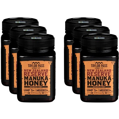 Taylor Pass Honey Co. Manuka Honey UMF 5+ - Case of 6 - 17.64 oz