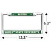 Wright State University Raiders Logo Full Size Standard License Plate Metal Frame - 4 of 4