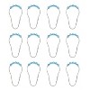 LunaLulinlk Striped 30% recycled PEVA shower curtain and hooks - 4 of 4