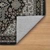 FURNIinspire Floor Mats Home 3 Piece Kitchen Rug Machine Washable Floor Mat for Living Room, Vintage Carpet, Non Slip, Black, 60"*20" - 4 of 4