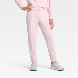 Girls' Cozy Ribbed Jogger Pants - All In Motion™ - 1 of 3