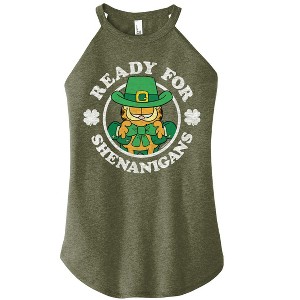 Women's - Garfield - Ready For Shenanigans Graphic High Neck Tank - 1 of 3