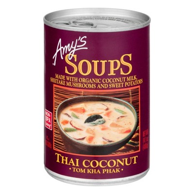 Amy's Tom Kha Phak Thai Coconut Soup - 14.1 oz, Pack of 2