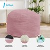 Mjkone Bean Bag Chairs for Adults, 2 in 1 Bean Bag Chairs, Convertible Bean Bag with Filler for Gaming Large Foam,Pink - 3 of 4