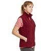 Sofra Women's Polar Fleece Full Zip Up Sweater Vest - 3 of 4