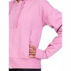 Women's French Terry Drop Shoulder Crop Zip Hoodie - Body Wrappers - 3 of 3