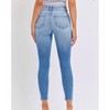 Women's Jocelyn High Rise Distressed Skinny Jeans - CELLO - 3 of 4