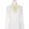 INSPIRE CHIC Women's Solid Contrast Color Pleated Long Satin Neck Scarves 49.2"x4.3" 1 Pc - 2 of 4