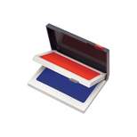 Cosco Two-Color Felt Stamp Pads Red/Blue 2 090429