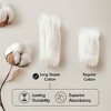 100% Cotton Solid Color Heavyweight Bath Towel Set, Anti-Microbial Certified Highly Absorbent Plushy Bath Towel - 4 of 4
