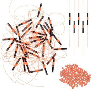 Unique Bargains Nylon High Tensile Strength Wear Resistance Slip Bobber Stops 100 Pcs - 1 of 4