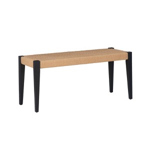 Powell Clara Dining Bench Black - 1 of 4