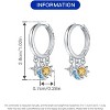 Sterling Silver Dangle Earrings - Small & Large Hypoallergenic Hoops, Trendy Huggie Drop Jewelry for Sensitive Ears - 2 of 4