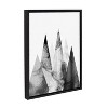 Kate and Laurel Sylvie Contemporary Mountains Framed Canvas by Simon Te of Tai Prints, 18x24, Black - 2 of 4
