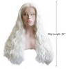 Unique Bargains Long Fluffy Curly Wavy Lace Front Wigs for Women with Wig Cap 24" Synthetic Fibre 1PC - 2 of 4